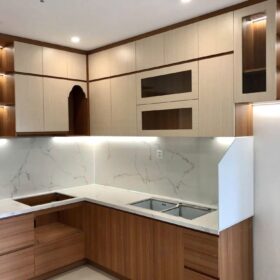 Dòng tủ bếp Melamine