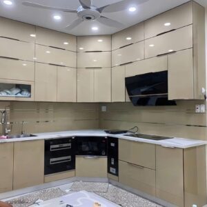 Tủ bếp cánh kính sora kitchen